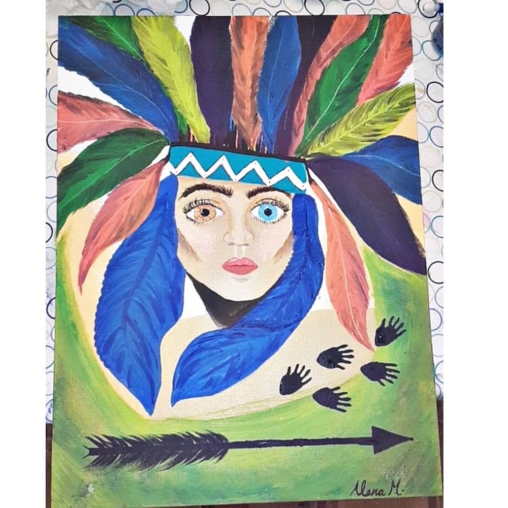 Indie Girl Original Painting